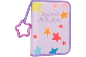 XFVEIWOO Baby Photo Book Holds 21 4x6 Photos, My First Photo Book for Baby or Toddlers,Baby Photo Album Soft Cloth Family Book, Cute Book Gift for Babies Shower Newborns Family Photos (Purple)