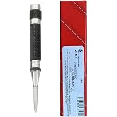 Starratt 18AA Steel Automatic Center Punch with Adjustable Stroke, 100mm Length Diameter Tapered Knurled Steel Handle,11mm Punch Center Tool
