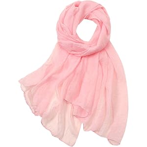 CHLPEYUVCH Silk scarf for women 2026 summer casual colorful multicolor solid color chiffon thin regular sunscreen wrap