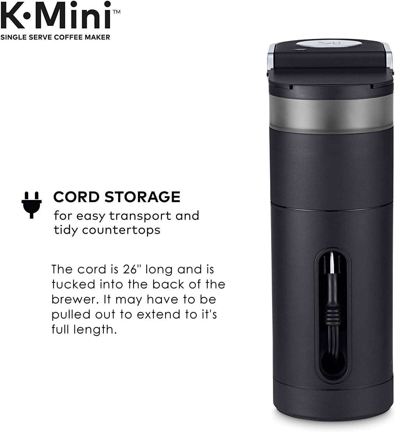 Keurig K-Mini Coffee Maker, Single Serve K-Cup Pod Coffee Brewer, 6 to 12 oz. Brew Sizes, Black: Kitchen & Dining