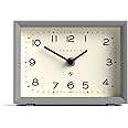 NEWGATE® 'Henry' Mantel Clock - Contemporary Rectangular Design-led Clock in Grey, Ideal for desks, Tables, shelfs, and Bedside