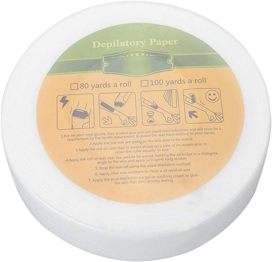 Greeflu Wax Strips for Painless Removal, Non-Woven Fabric Waxing Papers for Face Body, Bikini, Legs & Arms