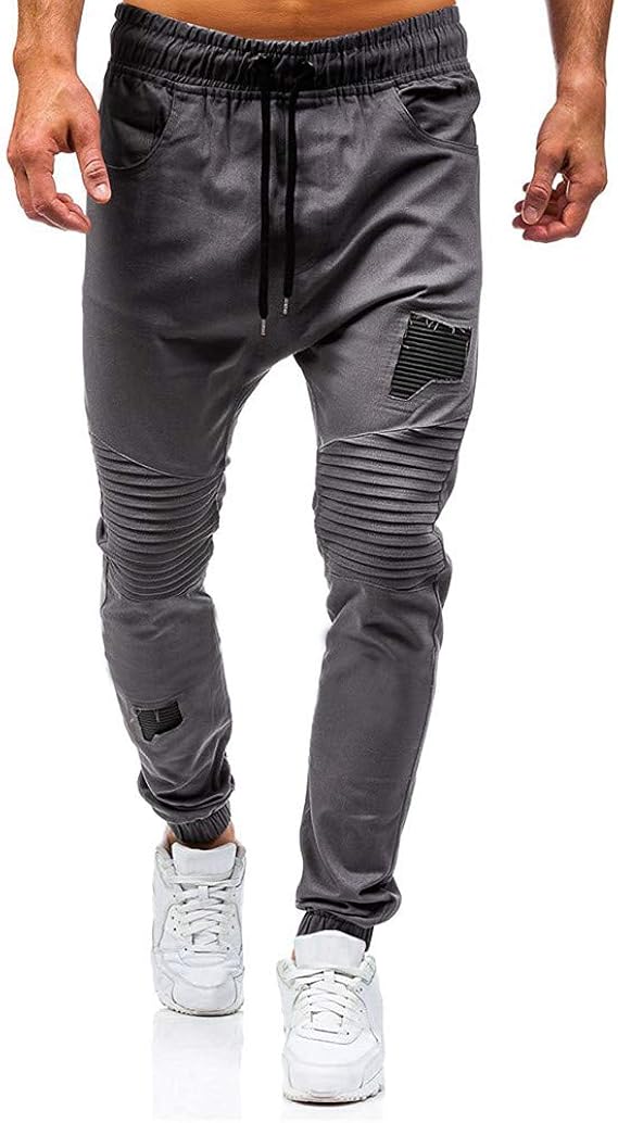 Vpass Pantalones Para Hombre Cintura Ajustable Por Cordon Y