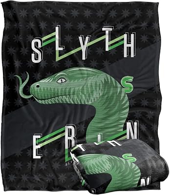Harry Potter Harry Potter Neo Industries Slytherin Manta súper Suave con Tacto Sedoso – 152 x 127 cm