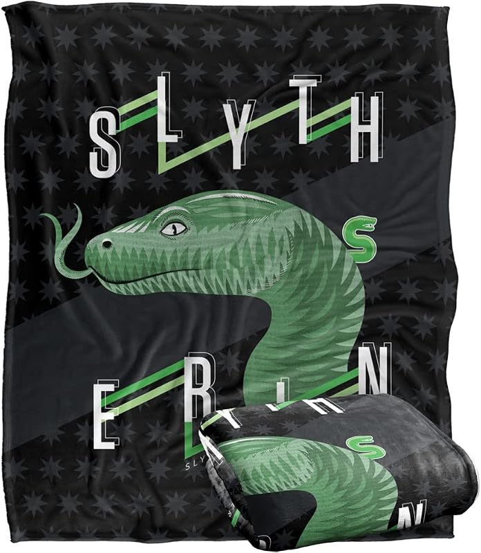 Harry Potter Harry Potter Neo Industries Slytherin Manta súper Suave con Tacto Sedoso – 152 x 127 cm