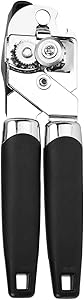 Gevin Manual Can Opene, 3 in 1 Commercial Food Grade Stainless Steel, Heavy Duty with Anti-slip Hand Grip, Safe and Efficient Opening, for Seniors and Arthritis