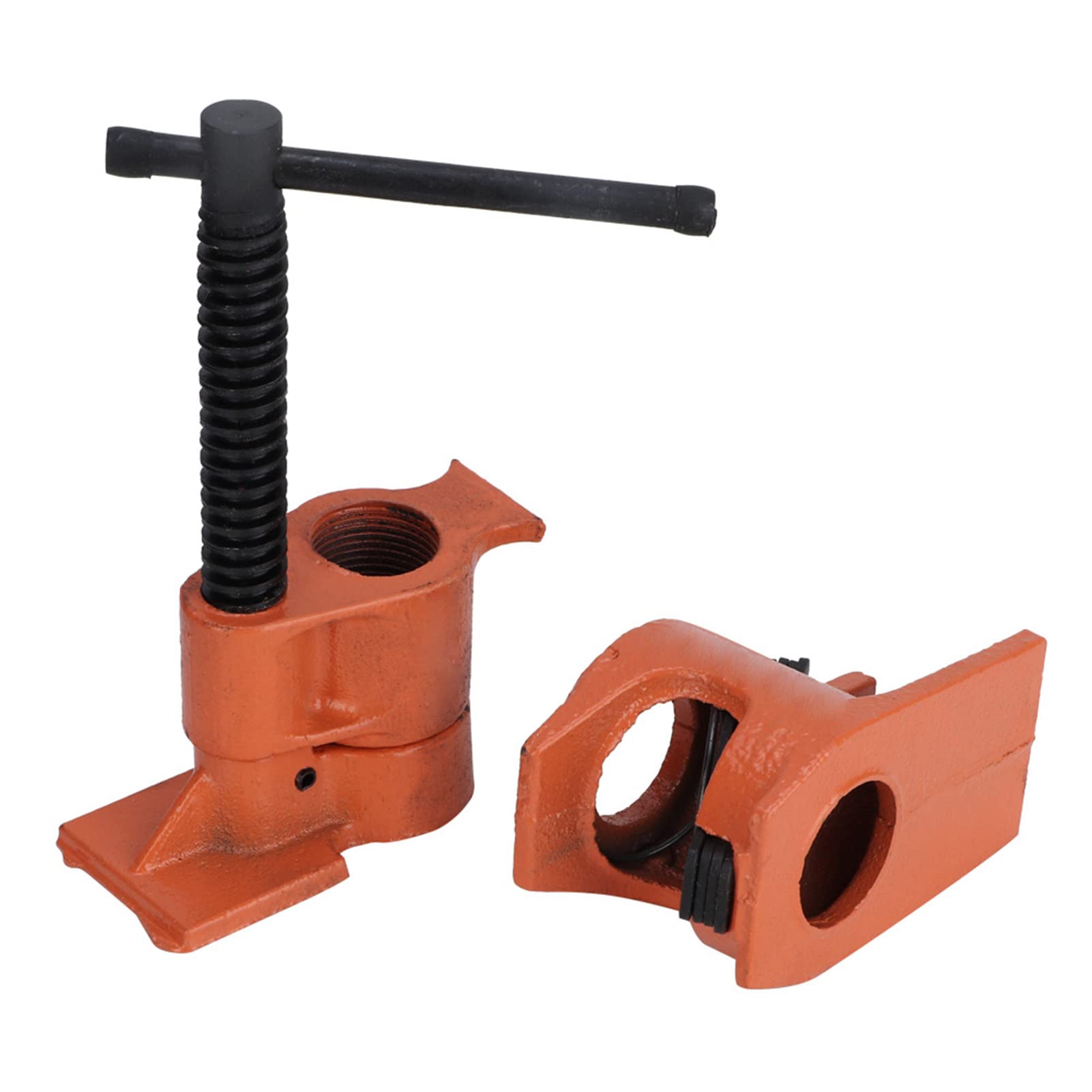 3/4 Inch Pipe Clamp, Wood Gluing Pipe Clamp Woodworking Clamp Jaws Vise Fixture Set Bar Clamps Woodworking Cast Steel Clamp Fixture for Woodworking Tool (Infinite Dimming)