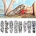 Adecco LLC 8 Sheets Full Arm Temporary Tattoos, Extra Large Fake Tattoos For Men and Women, Waterproof Body Art Stickers 19