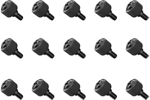 KBRPARTS 15PCS Black PC Case Thumb Screws, 6-32 Thread PC Computer Case Thumb Screws, for Computer PC Case Power Supply PCI Slots Hard Drives