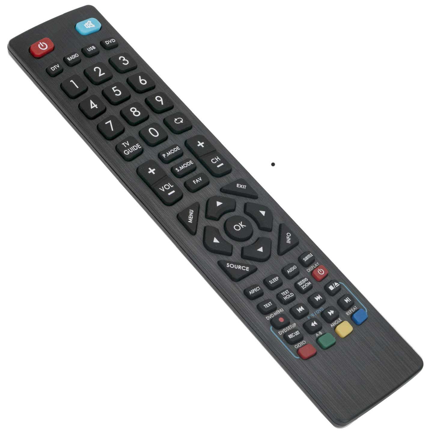 ALLIMITY Remote Control Replace fit for Technika TV 22E21B-FHD 22E21P-FHD 22E21S-FHD 22E21W-FHD 24E21B-FHD 24E21B-HDR 24E21B-HDR 24E21W-FHD 24E21W-HDR 32E21B-FHD