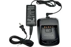 SNNISTTEK KSC-32 Rapid Charger with Power Adapter Compatible with TH-D72A TK-2180 TK-3180 TK-5210 TK-5310 NX-5200 NX-5300 NX-5400 NX-410 NX-411 KNB-33L KNB-43L KNB-47L KNB-48L