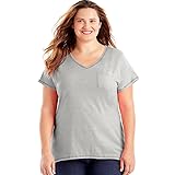 Just My Size Women's Short Sleeve X-Temp Pocket