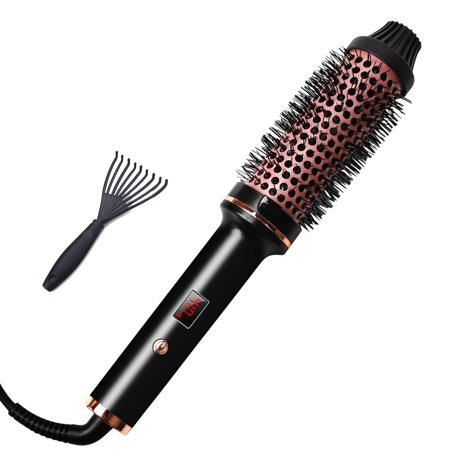 Photo 1 of B.ZSSY Round Brush Curling Iron 1.5 inch - Heated Ceramic Tourmaline Ionic with Digital Display, Dual Voltage for Blowout Styling