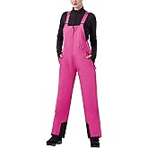 WULFUL Womens Insulated Snow Bibs Waterproof Winter Ski Pants Snowboarding Overalls