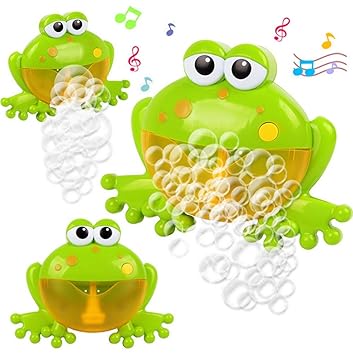 Sunshine D Máquina de Burbujas de Baño para Bebés Juguetes del Baño Maquina Burbujas Bañera Portatil con 12 Música y Burbuja Automática para Ducha de Niños Baño de Burbujas Cangrejo Juguetes de