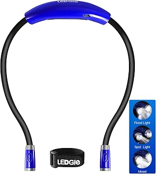 ledgle luz led para libros recargable 5 luces led con clip de enganche para lectura luz para viajes iluminacion de tareas 375 lux 2 niveles de