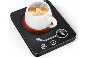 DRCHOP Coffee Mug Warmer - Coffee Warmer for Desk 2-12 Hrs Timer Auto Shut Off - Electric Cup Warmer with 3-Temperature Settings (Up to 170℉/75°C) - Beverage Warmer for Office & Home Use