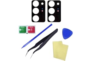 Ubrokeifixit Galaxy Note20 Ultra Back Rear Camera Glass Lens Cover Replacement for Samsung Galaxy Note20 Ultra 6.9" N985,Note20 Ultra 5G N986(NOT for Note20 6.7") (Note20 Ultra 6.9"/2pcs/Black)