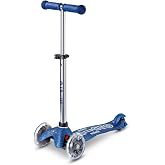 Micro Kickboard | Mini Deluxe Glitter LED Kids Scooter for Ages 2&ndash;5 | Children up to 110 lbs | 3 Wheel Lean-to-Steer Design | Adjustable T Bar | Motion-Activated PU LED Wheels | Swiss Design