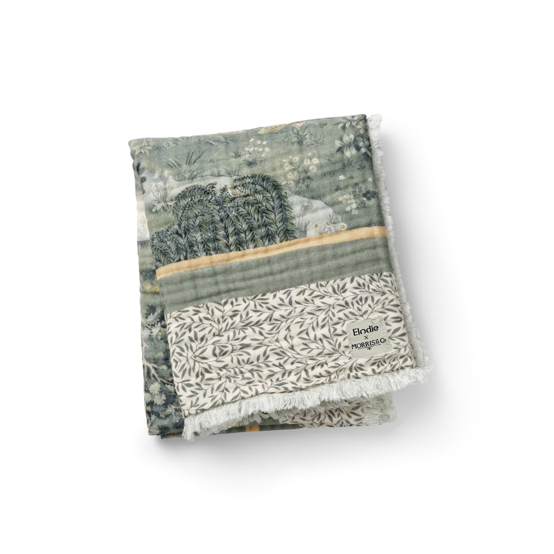 Elodie Details Soft Cotton Baby Blanket Swaddle Blanket 100% Oeko-Tex Extra Soft Cotton, Morris & Co, 75 x 100 cm - Owl & Willow