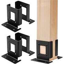 Adjustable Post Base 4Pcs Post Base Bracket, Adjustable Fence Post ...