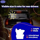 GEEKBEAR Baby on Board Car Sticker Reflective Weather-Resistant Cute Alien Boy view 6