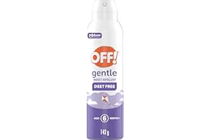 OFF Gentle DEET Free Insect and Mosquito Repellent, Bug Spray for Camping, Bug Repellent Safe for Clothing, 142 g, (Packaging