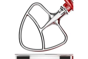 Stainless Steel Paddle Attachment for Kitchenaid Stand Mixer, Fits 4.5-5 quart Tilt Stand Mixer Bowls, Stainless Steel Kitchen Aid Attachments by FGREEBLE