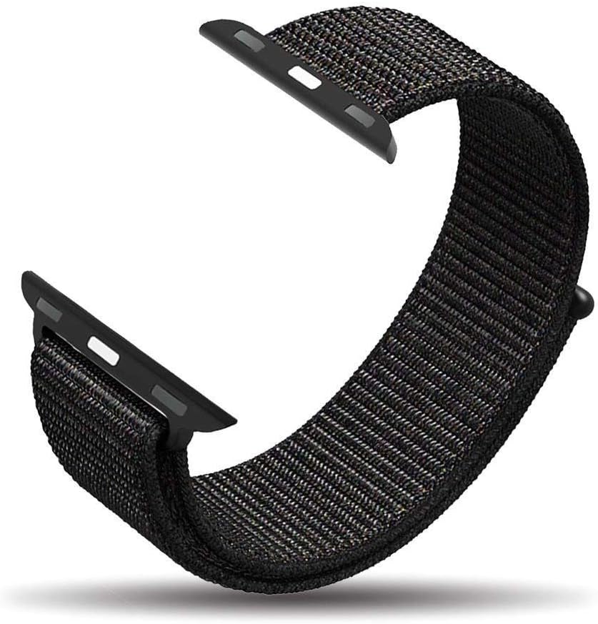 CellFAther® Nylon Strap Compatible with iWatch Series 4 44mm Spider Black