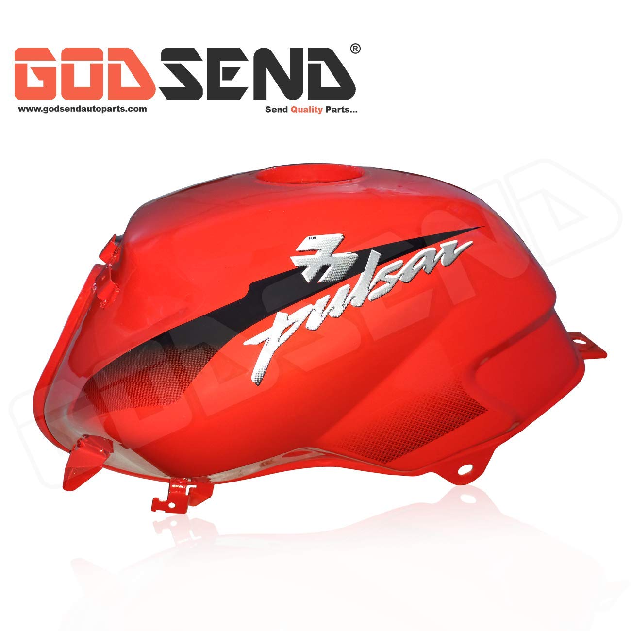 Godsend Send Quality Parts Petrol Fuel Tank For Bajaj Pulsar 135 Red Black Sticker Amazon In Car Motorbike