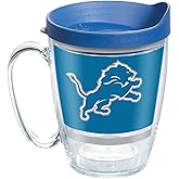 Tervis Made in USA Double Walled NFL Detroit Lions Insulated Tumbler Cup Keeps Drinks Cold & Hot, 16oz Mug, Legend