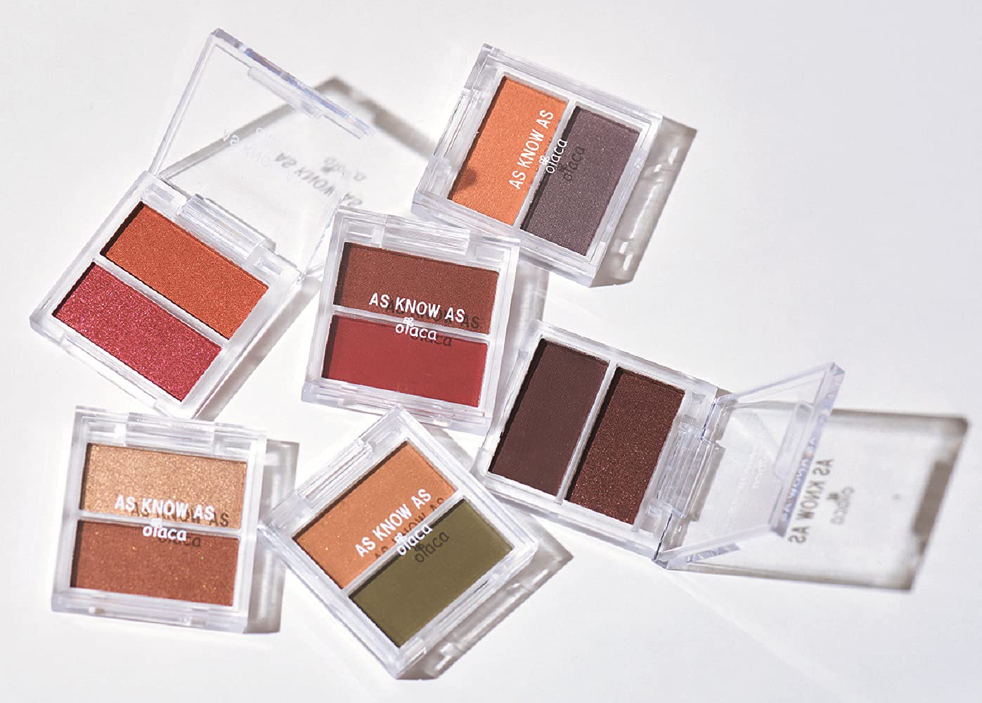 la farfa(ラ・ファーファ)2021年9月号：7/19発売【雑誌付録】AS KNOW AS olaca(アズ ノゥ アズ オオラカ)の2色パレット×6個