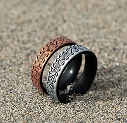 Knot Theory Warrior of Strength Silicone Ring in
