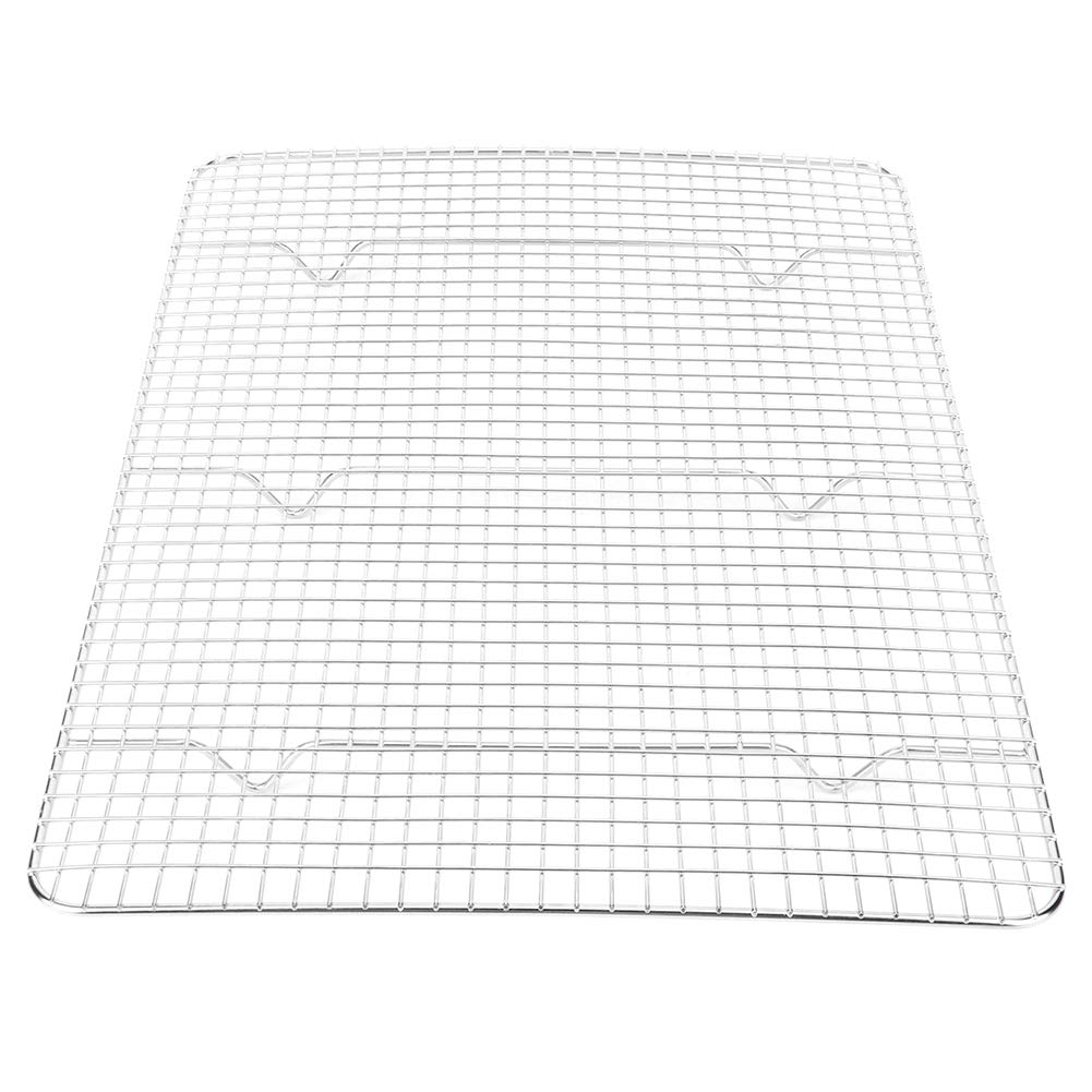 Large Cooling Rack, Stainless Steel Grill Rack Thick Wire Rack Non-Stick Cake Cooling Rack for Roasting, Grilling, Drying, Dishwasher Safe, 16.7x11.8inch