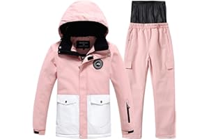 AIMISYOU Kid Jacket and Snow Pant Set Boy Winter Snowboard Suit Girls Waterproof Ski Coat