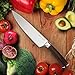 Chef’s Knife Kitchen Knife 8 inch, Japanese High Carbon Stainless Steel with Long Lasting Razor Sharp Edge and Comfortable Pakkawood Handle, for Cutting, Chopping, Dicing and Slicing