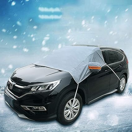 Cassiel Y Autokleidung Autoabdeckung mit Vier Jahreszeiten Universal Winter Schneeblock Schnee Anti-Frost Frontglas Sonnencre