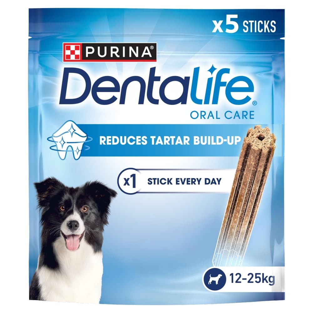 Purina Dentalife Medium Dogs, Treats for Dental Care, 5 Sticks