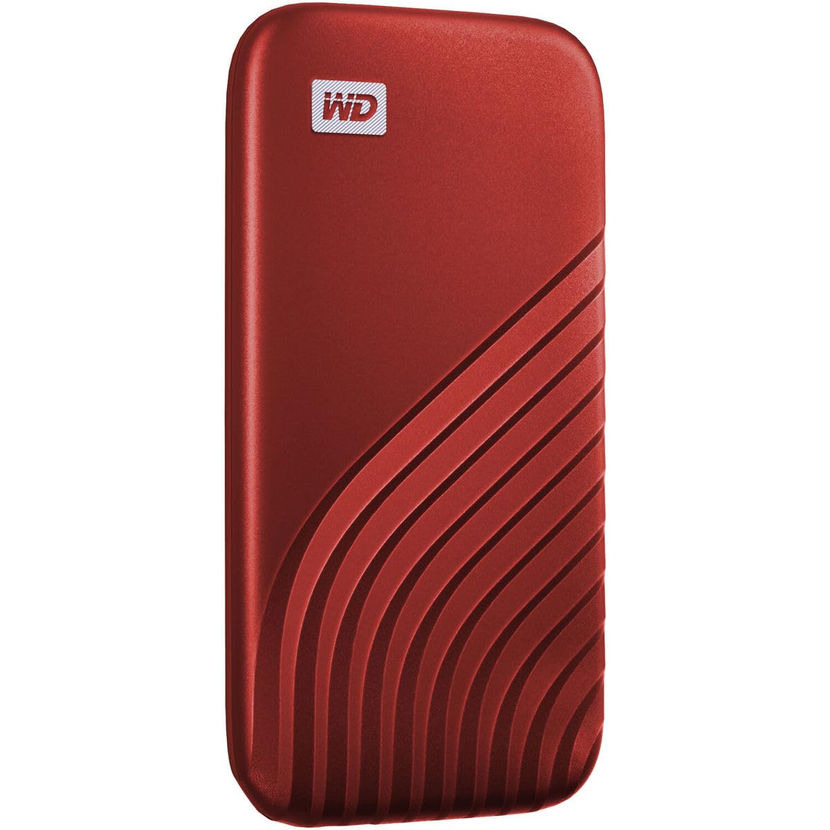 Photo 1 of Western Digital 2TB My Passport SSD Portable External Solid State Drive, Red, Sturdy and Blazing Fast, Password Protection with Hardware Encryption - WDBAGF0020BRD-WESN