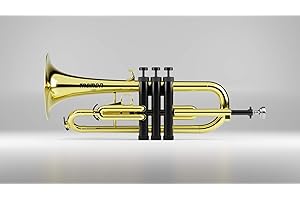 ALITAVER Tromba Pro Professional Plastic Bb Flugelhorn, Golden