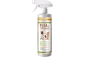 EcoVenger Flea & Tick Removal Spray 16oz for Dogs and Cats, Protects from Fleas, Mites, Ticks & Mosquitoes, eliminates+ Repels+ Housekeeping, Indoors/Outdoors, Plant-Based Formula Safe for Pets & Kids