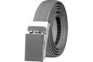 Falari Automatic Ratchet Buckle Leather Belt for Women Boys Girls 1 Inch Wide Trim to Fit