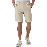 SIX ISLANDS Men's Golf Hybrid Shorts 9 Inch Inseam with Pockets Quick Dry Stretch Flat Front Casual Work Dress Shorts for Men