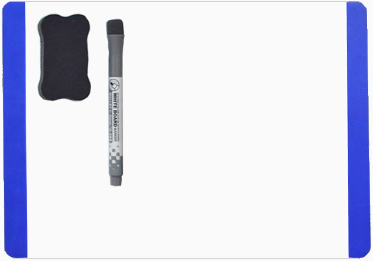 Villexun A4 Dry Wipe White Magnetic Whiteboard Memo Board Fridge Magnet Note Flexible Big Schedule whiteboard Sheet memo Board noticeboard with whiteboard Marker for Fridge Door(Broad Side) (Blue)