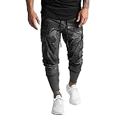DIOTSR Mens Lightweight Joggers Pants, Cargo Athletic Sweatpants for Men, Slim Workout Pants with Pockets