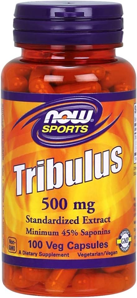 NOW Sports Nutrition, Tribulus (Tribulus terrestris) 500 mg, Enhanced Vitality*, 100 Veg Capsules: Health & Personal Care