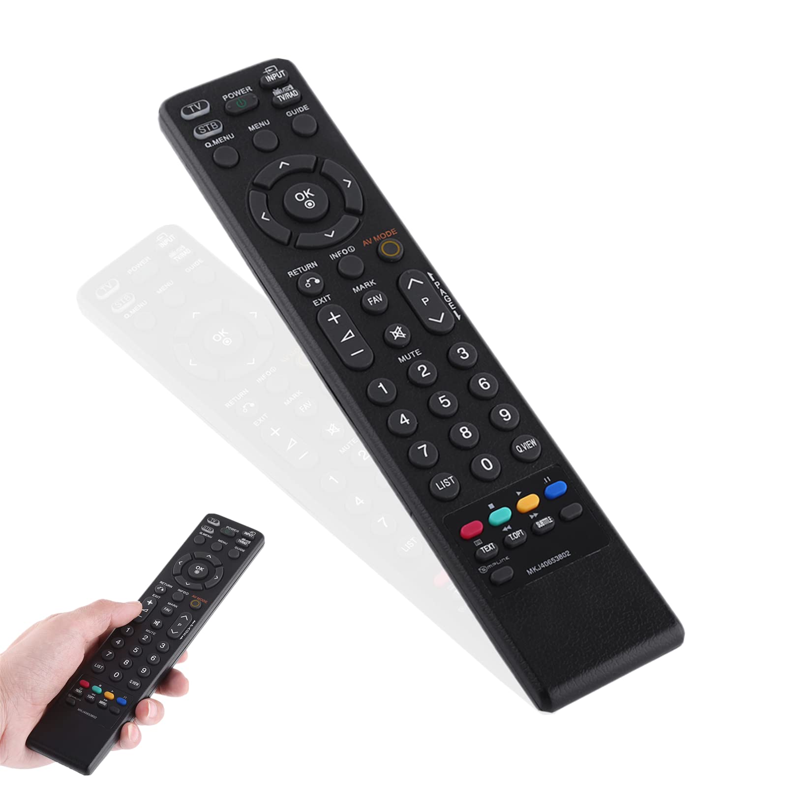 MKJ40653802 Remote Control Replacement for TV, Universal Remote Control Fit for MKJ40653802 Smart Digital TV