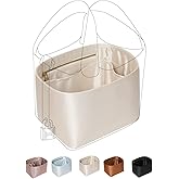 ZTUJO Picotin 18 Bag Insert Hermes, Luxury Silky Picotin Bag Organizer Insert Fits Hermes Picotin 18/22 (Craie, P18)