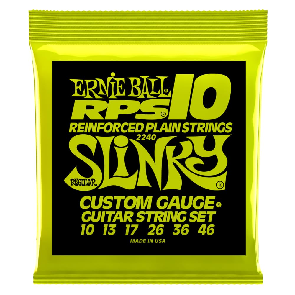 Ernie Ball Regular Slinky RPS Nickel Wound Electric Guitar Strings - 10-46 Gauge