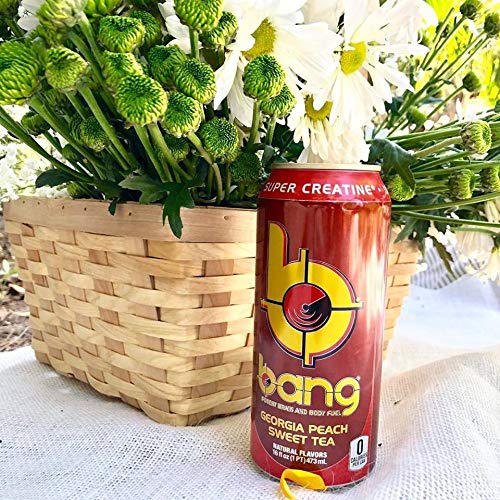 Bang Energy Drink Triple Threat TEAse Peach Sweet Tea, Sweet